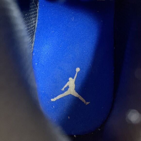 Nike Air Jordan 1 Mid SE Youth Size 5Y Black Racer Blue Lace Up Athletic Sneaker - Picture 6 of 10